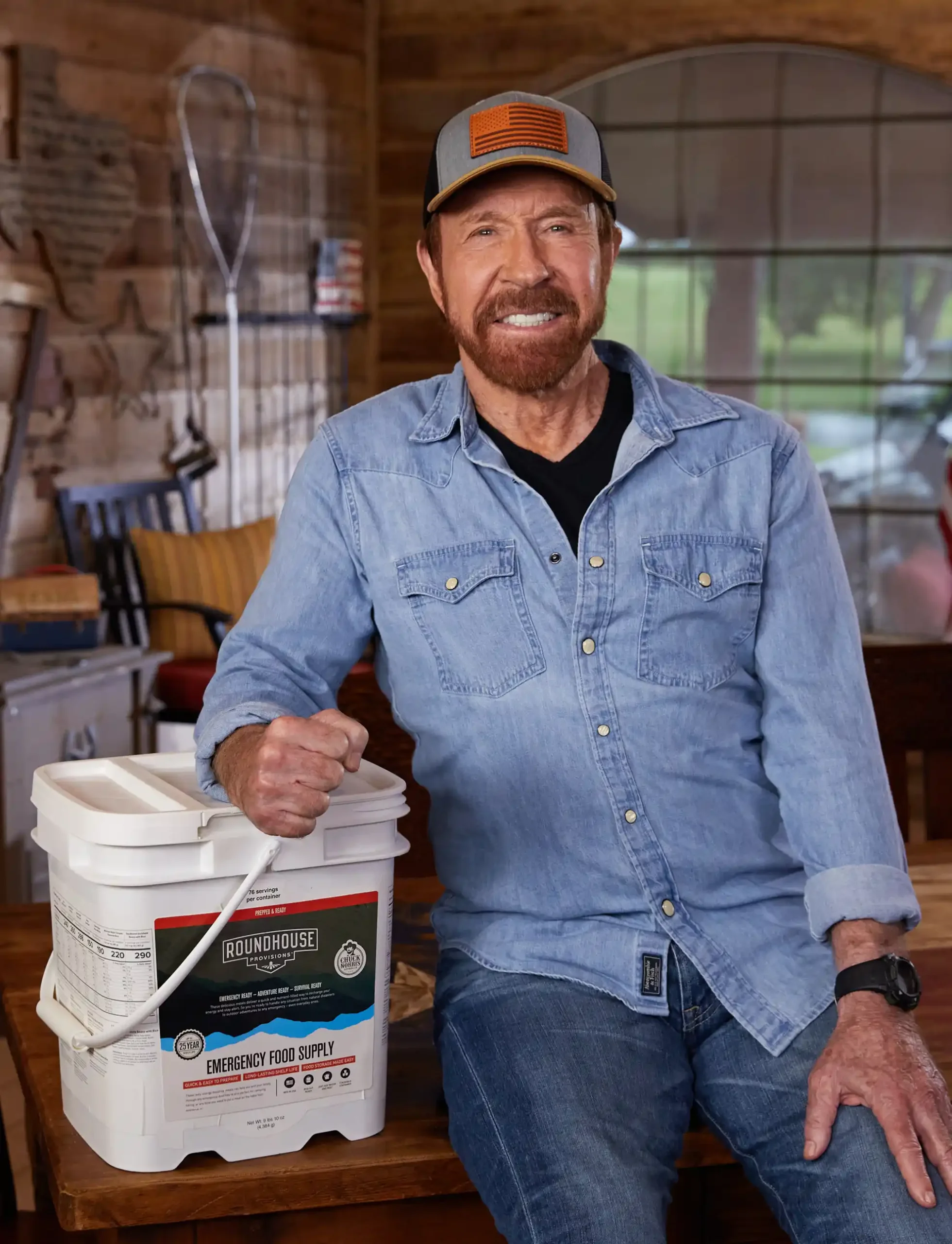 thumbnail image 2 of By Chuck Norris Roundhouse Provisions Basecamp Complete Nutrition Shake: Disaster Prepper Plant Based Formula For Emergencies, 18g Of Protein & 28 Essential Vitamins And Minerals, Macro/Micro Nutrien 2 of 12